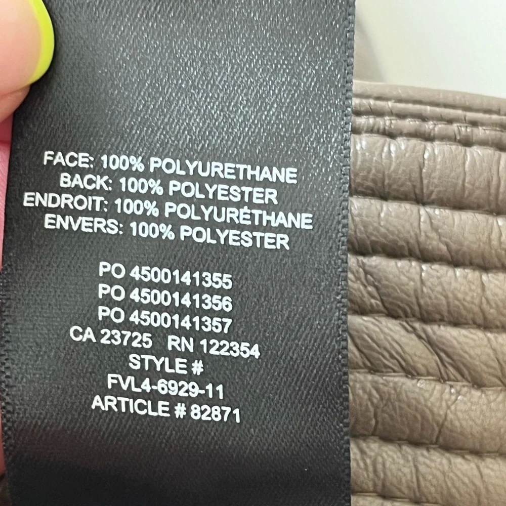 Aritizia Wilfred faux leather high rise pants 6 - Picture 12 of 13